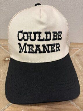 Could Be Meaner Two Tone Mesh Snapback Hat